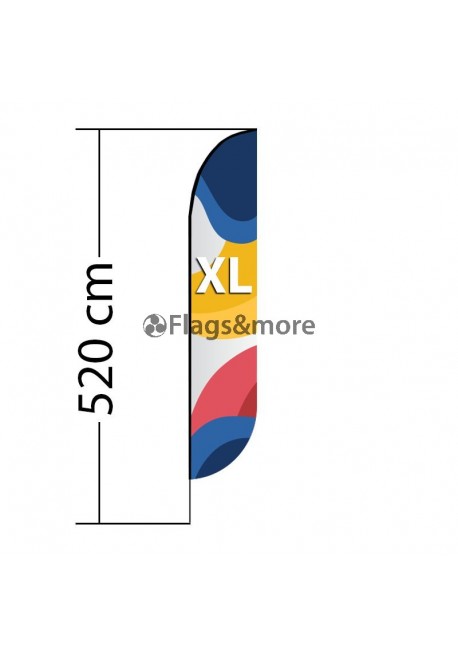 Beach flag Convex XL