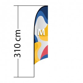Beach flag Concave M