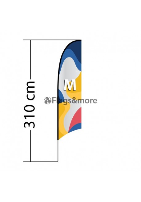 Beach flag Concave M