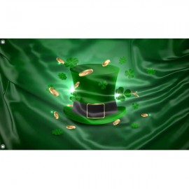 Saint Patrick's Day Flag Unique Print, 3x5 Ft / 90x150 cm size, EU Made