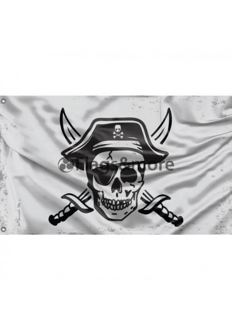 Pirate Flag III Unique Print, 3x5 Ft / 90x150 cm size, EU Made