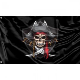 Pirate Flag IV Unique Print, 3x5 Ft / 90x150 cm size, EU Made