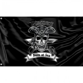 Pirate Flag V Unique Print, 3x5 Ft / 90x150 cm size, EU Made