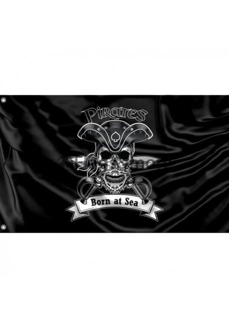 Pirate Flag V Unique Print, 3x5 Ft / 90x150 cm size, EU Made