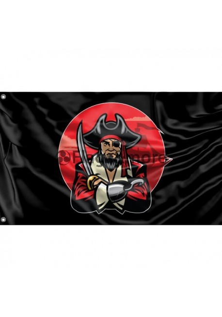 Pirate Flag VI Unique Print, 3x5 Ft / 90x150 cm size, EU Made