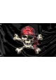 Pirate Flag VII Unique Print, 3x5 Ft / 90x150 cm size, EU Made