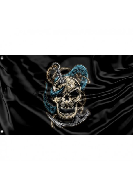Pirate Flag IX Unique Print, 3x5 Ft / 90x150 cm size, EU Made