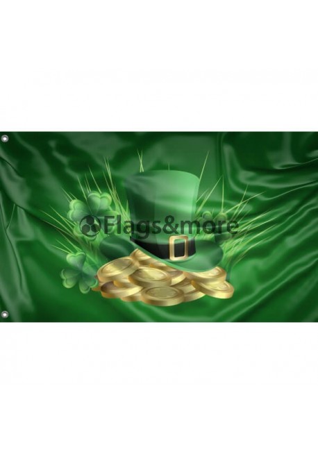 Saint Patrick's Day Flag VI Unique Print, 3x5 Ft / 90x150 cm size, EU Made