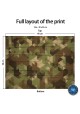 Washable Fabric Face Cover Neck Gaiter With Unique Print Camo Style Design EU Made
