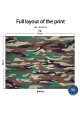 Washable Fabric Face Cover Neck Gaiter With Unique Print Camo III Design EU Made