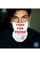 Washable Fabric Face Cover Neck Gaiter With Unique Print Vote For Pedro Design EU Made