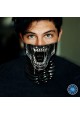Washable Fabric Face Cover Neck Gaiter With Unique Print Xenomorph Design EU Made