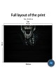 Washable Fabric Face Cover Neck Gaiter With Unique Print Xenomorph Design EU Made