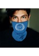 Washable Fabric Face Cover Neck Gaiter With Unique Print United Planets Design EU Made