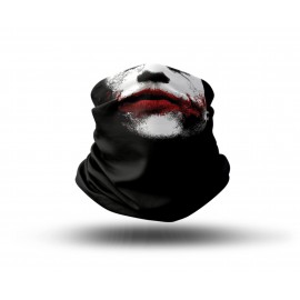 Washable Fabric Face Cover Neck Gaiter With Unique Print Joker III Design EU Made