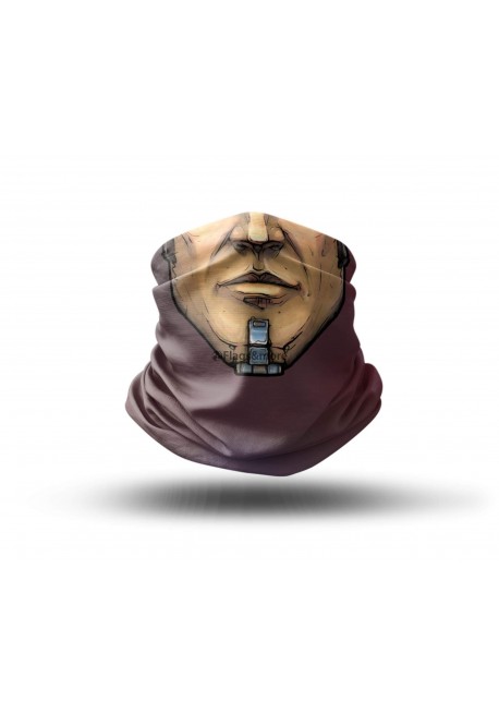 neck gaiter with face design