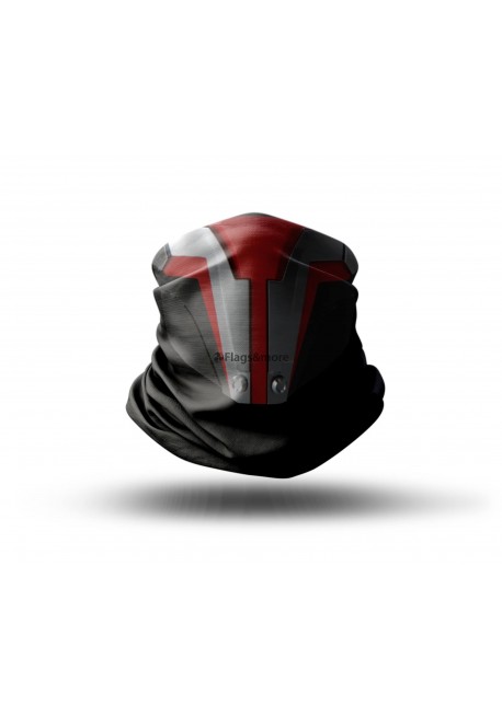 Washable Fabric Face Cover Neck Gaiter With Unique Print Darth Revan Inspired Design EU Made