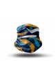 Washable Fabric Face Cover Neck Gaiter With Unique Print Artistic Lines Design EU Made
