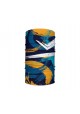 Washable Fabric Face Cover Neck Gaiter With Unique Print Artistic Lines Design EU Made