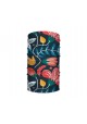 Washable Fabric Face Cover Neck Gaiter With Unique Print Artistic Flowers Design EU Made