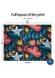 Washable Fabric Face Cover Neck Gaiter With Unique Print Artistic Flowers Design EU Made