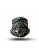 Washable Fabric Face Cover Neck Gaiter With Unique Print Artistic Flowers II Design EU Made