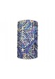 Washable Fabric Face Cover Neck Gaiter With Unique Print Artistic Flowers III Design EU Made