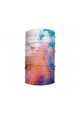 Washable Fabric Face Cover Neck Gaiter With Unique Print Colorful Smokes Design EU Made