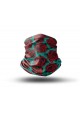 Washable Fabric Face Cover Neck Gaiter With Unique Print Roses Design EU Made
