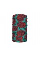 Washable Fabric Face Cover Neck Gaiter With Unique Print Roses Design EU Made