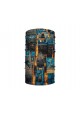 Washable Fabric Face Cover Neck Gaiter With Unique Print Chicago Skyline II Design EU Made