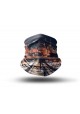 Washable Fabric Face Cover Neck Gaiter With Unique Print Chicago Skyline Design EU Made