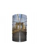Washable Fabric Face Cover Neck Gaiter With Unique Print New York Brooklyn Bridge Design EU Made