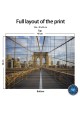 Washable Fabric Face Cover Neck Gaiter With Unique Print New York Brooklyn Bridge Design EU Made