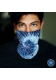 Washable Fabric Face Cover Neck Gaiter With Unique Print Colorful Hippie Style Design EU Made