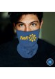 Washable Fabric Face Cover Neck Gaiter With Unique Print Vault 13 Design EU Made