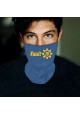Washable Fabric Face Cover Neck Gaiter With Unique Print Vault 76 Design EU Made
