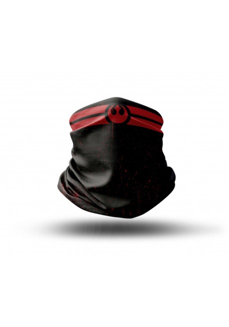 Washable Fabric Face Cover Neck Gaiter With Unique Print Rebel Alliance Fan Art Design EU Made