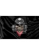 Skull Biker Flag II Unique Print, 3x5 Ft / 90x150 cm size, EU Made