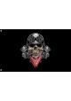 Skull Biker Flag II Unique Print, 3x5 Ft / 90x150 cm size, EU Made