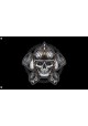 Skull Biker Flag IV Unique Print, 3x5 Ft / 90x150 cm size, EU Made