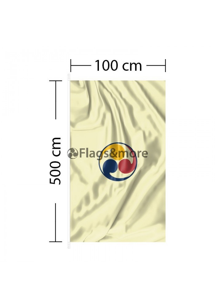 Vertical Flag 3ft 4in X 16ft 5in 100 X 500cm Flags More Ltd
